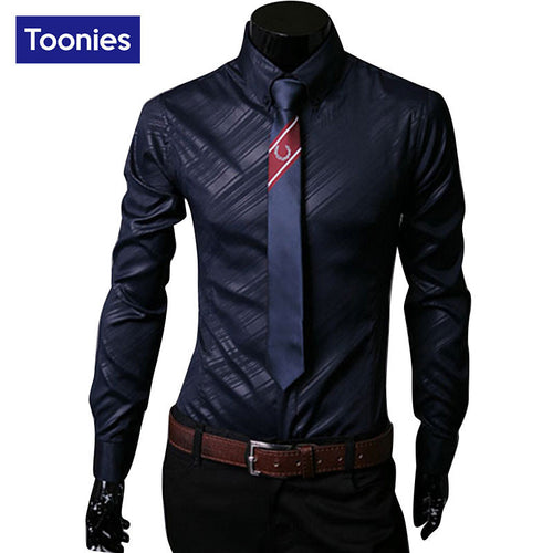 Long Sleeve Camisa Masculina Slim Comfort Soft Men's Shirts Leisurt Style Dress Shirt Camisa Social Man Clothes Chemise Homme