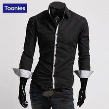 Autumn 2017 New Arrival Fashion Mens Clothing Mens Shirts Casual Slim Fit Shirt Men 4 Colors Vetement Homme Streetwear Men Shirt