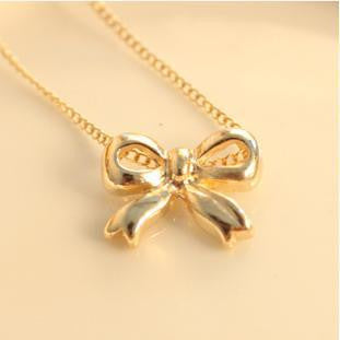 XL139 2015 new popular network choke a small chilli fashion personality bow sweater chain necklace