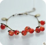 Min order $10 (mix order) Free Shipping New Fashion Vintage Korean Style Sweet Cherry Aesthetic Charm Bracelet  Jewelry