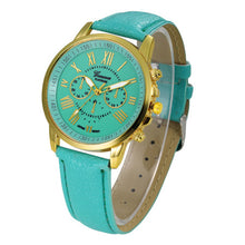 Susenstone 2016 New fashion geneva watch women dress watches Women's Clock Geneva Leather Quartz Wrist Watch high quality mujer