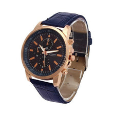 Louise relogio masculino Luxury Brand Gold Watches Men Women 2016 Faux Leather Three Eyes Dial Quartz Wristwatch For Women Men