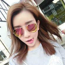 hot sales fashion star sunglasses oculos de sol women men  aviator mirrored lens UV400 protection sun glasses 3027