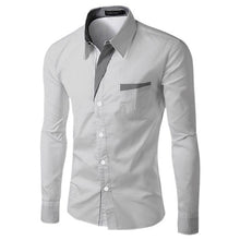 Brand New Mens Formal Business Shirts Casual Slim Long Sleeve Dresse Shirts Camisa Masculina Casual Shirts Asian Size M-4XL 8012