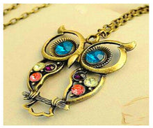 2016 New Fashion Women Necklace - Beautiful Blue Crystal Necklace Pendant Bronze Plated Jewelry For women Gift