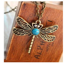 2016 New Fashion Women Necklace - Beautiful Blue Crystal Necklace Pendant Bronze Plated Jewelry For women Gift