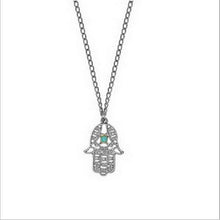 The New Turquoise Pendant Necklace Hollow Small Palms, Exotic National Wind Personality Women Jewelry Necklace Collarbone