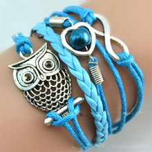 Hot 1 Pc Women Lady Fashion Infinity Friendship Multilayer Charm Leather Bracelets Jewelry Gift