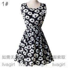 Summer Style Women Dress 2016 Thin Mini O-Neck Sleeveless Short  A Line WOMEN DRESS Plus Size XXL Printed Party Dresses Vestidos