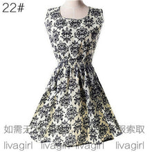 Summer Style Women Dress 2016 Thin Mini O-Neck Sleeveless Short  A Line WOMEN DRESS Plus Size XXL Printed Party Dresses Vestidos