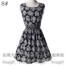 Summer Style Women Dress 2016 Thin Mini O-Neck Sleeveless Short  A Line WOMEN DRESS Plus Size XXL Printed Party Dresses Vestidos