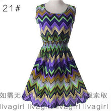 Summer Style Women Dress 2016 Thin Mini O-Neck Sleeveless Short  A Line WOMEN DRESS Plus Size XXL Printed Party Dresses Vestidos