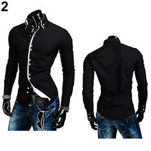 Fashion Men Luxury Casual Stylish Slim Fit Long Sleeve Casual Dress Shirt