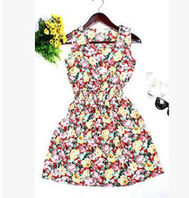 Hot Pink Flower New Spring Summer Plus Size Women Clothing 2016 fashion Floral Print Pattern Cute dresses vestidos