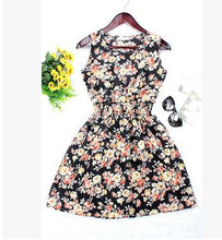 Hot Pink Flower New Spring Summer Plus Size Women Clothing 2016 fashion Floral Print Pattern Cute dresses vestidos