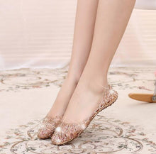 HEE GRAND 2017 Shallow Leisure Women Sandals Summer Crystal Cut Out Flats Flat Heel Shoes Female Free Shipping XWZ030