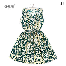 Brand Fashion Women New Apricot Sleeveless Round Neck Florals Print Pleated Dress 2015 Saias Femininas Summer Clothing