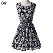 Fashion Tunic Women Dress 2016 Plus Size XXL O-neck WOMEN DRESS Summer Style Floral Print Casual Dresses Women Vestidos Woman