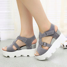 2017 Summer Sandals Shoes Women High Heel Casual Shoes footwear flip flops Open Toe Platform Gladiator Sandals Women Shoes Y48W