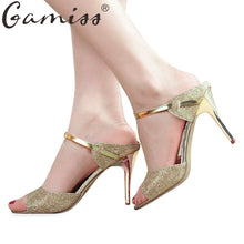 Gamiss High Heels Women Sandals Ankle Strap Peep Toe Summer Lady Wedding Shoes Thin High-Heeled Platform Gladiator Women Sandals