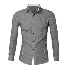 2017 Brand Slim Fit Men Shirt Men's Fashion Shirts Casual Long Sleeve Business Formal Shirt Men camisa social masculina Ja042