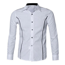 2017 Brand Slim Fit Men Shirt Men's Fashion Shirts Casual Long Sleeve Business Formal Shirt Men camisa social masculina Ja042