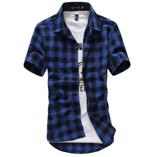 Red And Black Plaid Shirt Men Shirt Summer Style New Chemise Hommer Casual Mens Dress Shirts Fashion Camisa Social Shirt Men