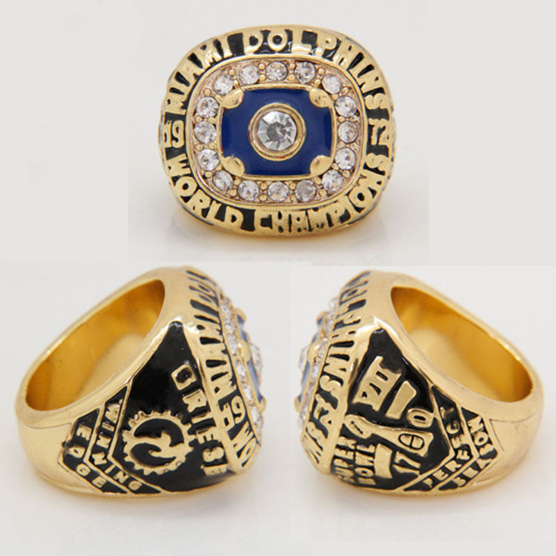 Amazing Quality 1972 Miami Dolphins Super Bowl World Championship Owners Ring Replica Size 11, Football Sports Series Ring