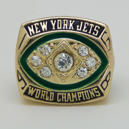 Free shipping 2014 fashion wholesale sport Ring 1968 Super Bowl III New York Jets Championship Ring for men big ring Size 11