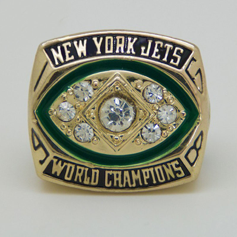 Free shipping 2014 fashion wholesale sport Ring 1968 Super Bowl III New York Jets Championship Ring for men big ring Size 11