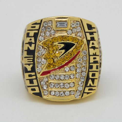 Hot Sale NHL Sport Jewelry 2007 Anaheim Ducks Stanley Cup Championship Ring Big Size 11, Wedding Gift Rings For Men