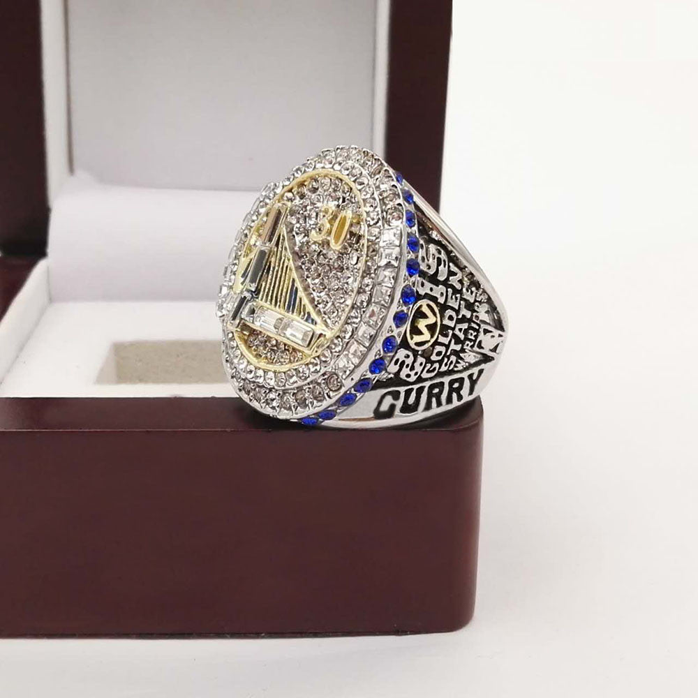 Drop Shipping Good Quality 2015 Golden State Warriors Round Basketball custom sports Replica world Championship Ring with box