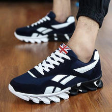 2017  Fashion Air Cushion Casual Shoes Men Lace-up Red Blue Spring Autumn Walking Jogging Shoes Mens Trainers