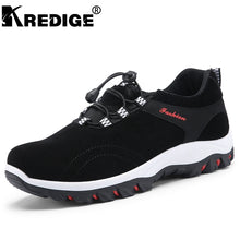 KREDIGE Walking Shoe Male Work Safety Shoes Causal Breathable Men Shoes with Hard-Wearing Wear-proof Materials Comfortable Inner