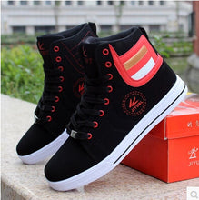 Men shoes 2016 new autumn pu leather men casual shoes Breathable High Top Lace-Up men flat with shoes