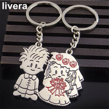 livera Fashion Cut Lovers Keychain Personality Alloy Key Rings Friendship Creative Gifts Key Ring For Couples Nice Jewelry