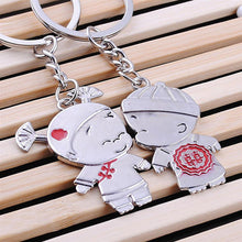 New Arrival 1 Pair/Set Women Couple Key Ring Cartoon Lover Keychain Fashion Valentines Gift 9 Style