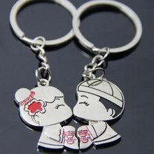 New Arrival 1 Pair/Set Women Couple Key Ring Cartoon Lover Keychain Fashion Valentines Gift 9 Style