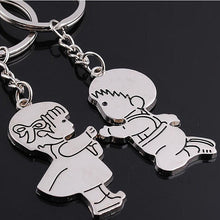 New Arrival 1 Pair/Set Women Couple Key Ring Cartoon Lover Keychain Fashion Valentines Gift 9 Style