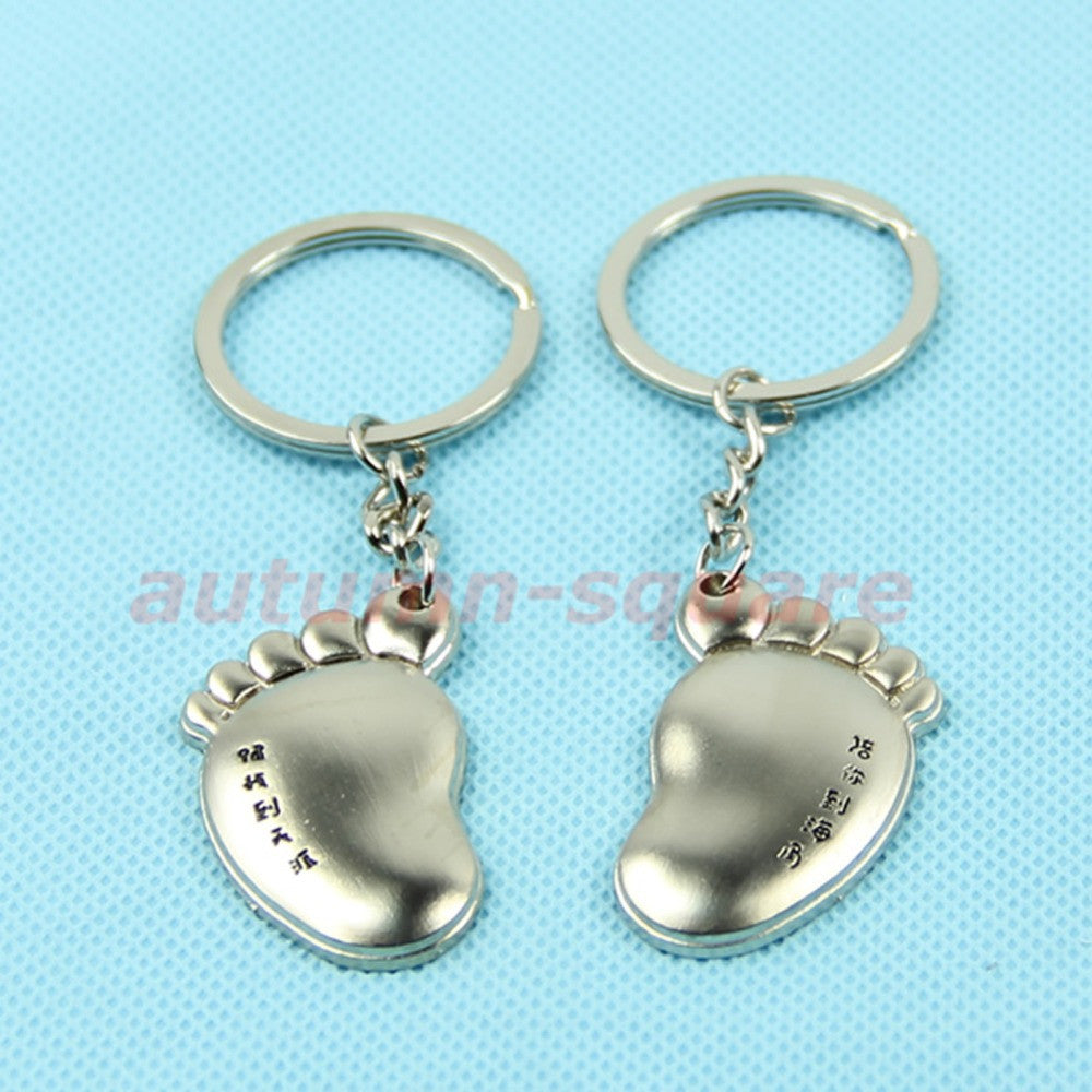 New Cute Big Feet Pendant Key Chain Keyring Keychain Couple Lovers Creative Gift ZB380