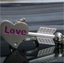 1Pair Men Women Valentine Alloy Lover Key Ring Baseball Cap Envelope whistle rabbit Shape Couple Keychain 15 Styles