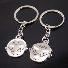 1Pair Men Women Valentine Alloy Lover Key Ring Baseball Cap Envelope whistle rabbit Shape Couple Keychain 15 Styles