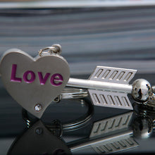 2016 Hot Couple Keychain Lovers Key Chain Ring arrow piercing heart Casual Trinket Jewelry Valentine's Day Wedding Gift YS00041