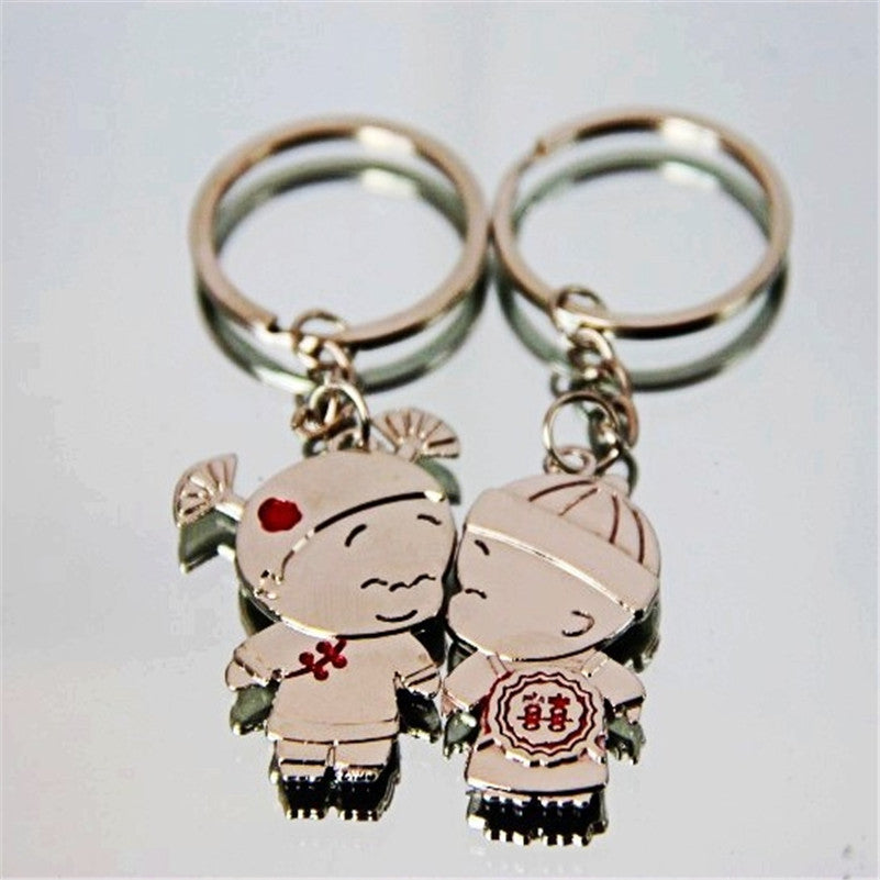 Small Child Metal Palms Keychain For Women Fashion Couple Key Chains K1621