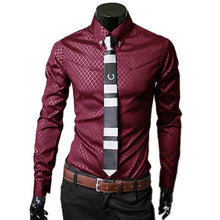 Brand Clothing Men Dress Shirts Men Fashion Luxury Business Stylish Slim Fit Long Sleeve Casual Shirt Chemise Homme Plaid Camisa