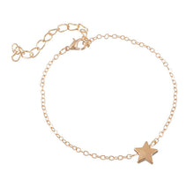 Classic Gold Silver Tone Bracelet with Lovely Star Pendant 2017 New Fashion Bracelets Bangles Jewelry for Women