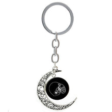 Summer Beach Volleyball picture moon pendant keychain casual sports football basketball rugby tennis golf key chain ring T255