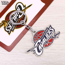 VEIA Jewelry Champion Basketball Teams Warriors Cavaliers Logo Keychain Metal Keychains Basketball Fans Collections Souvenir