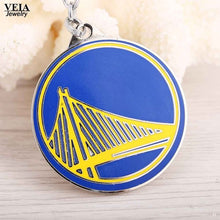 VEIA Jewelry Champion Basketball Teams Warriors Cavaliers Logo Keychain Metal Keychains Basketball Fans Collections Souvenir