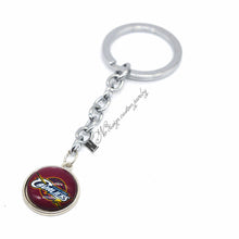 2017 Basketball Jewelry Keychain Cleveland Cavalier Charms /18mm Snap Button Charms Car Keyring for Women Men Gift